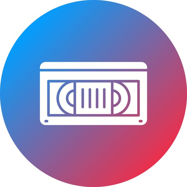 Imagen vectorial de icono de cinta VHS Se puede utilizar para Comunicación y Medios