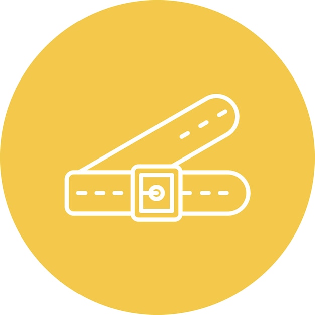 Imagen vectorial del icono del cinturón Se puede usar para el comercio electrónico de moda