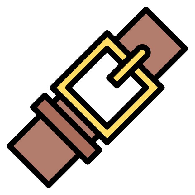 Imagen vectorial del icono del cinturón Se puede usar para Luxury