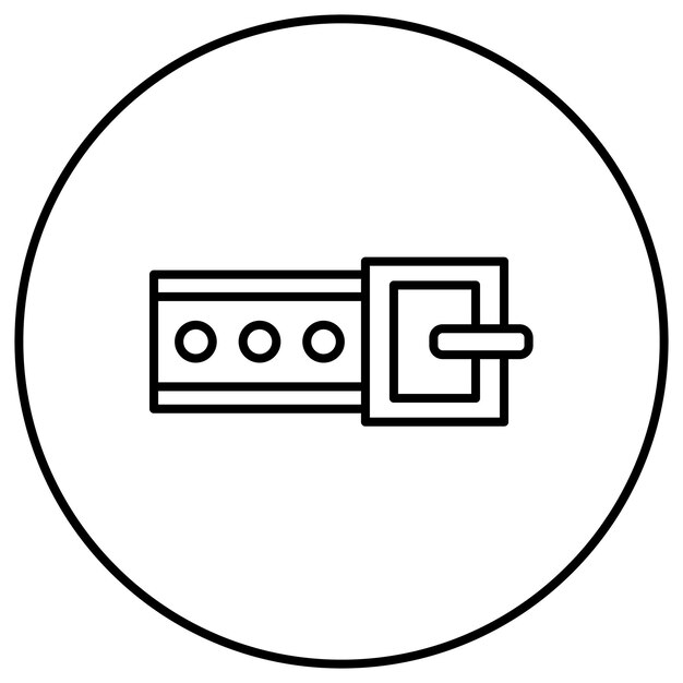 Imagen vectorial del icono del cinturón Se puede usar para Moda