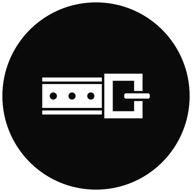 Imagen vectorial del icono del cinturón Se puede usar para Moda