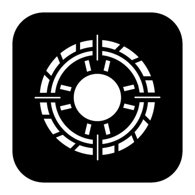Imagen vectorial del icono del cinturón de salvavidas Se puede usar para Rescate y Respuesta