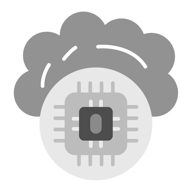 Imagen vectorial de icono de circuito de nube Se puede utilizar para alojamiento web