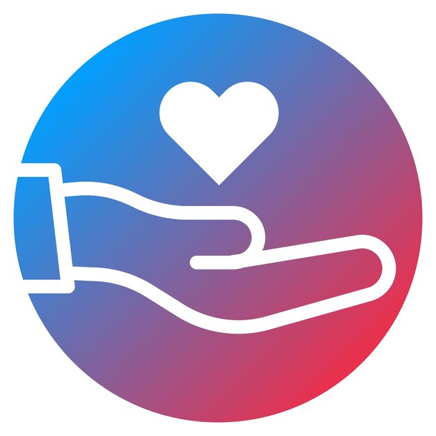 Imagen vectorial del icono del Círculo de Caridad Se puede usar para la Caridad
