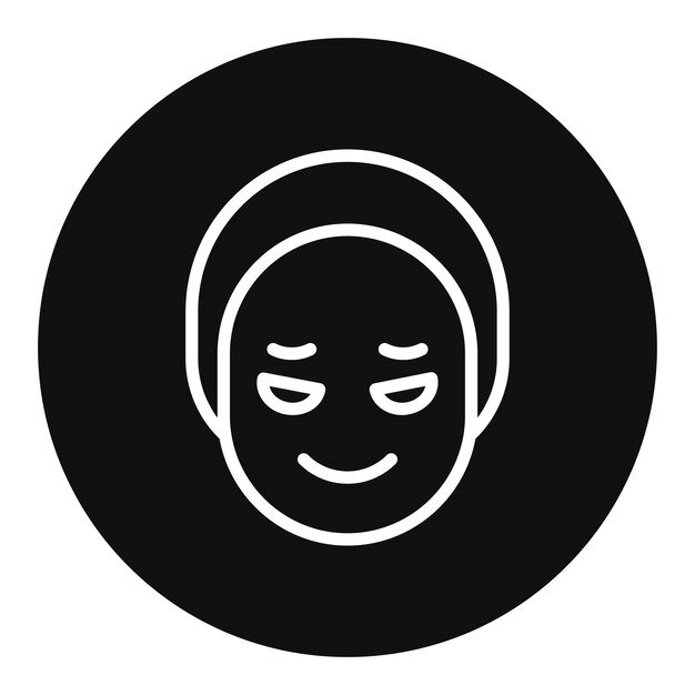 Imagen vectorial del icono de los círculos oscuros Se puede utilizar para los síntomas de alergia