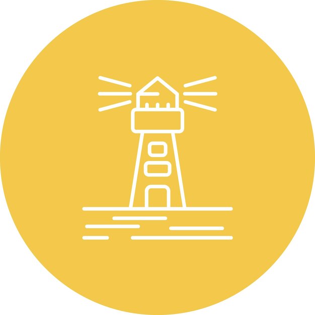 Imagen vectorial del icono de la ciudad costera Se puede usar para Coastline