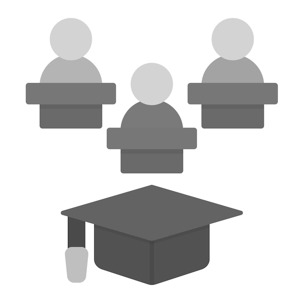 Imagen vectorial del icono de la clase del grupo Se puede utilizar para la educación en línea