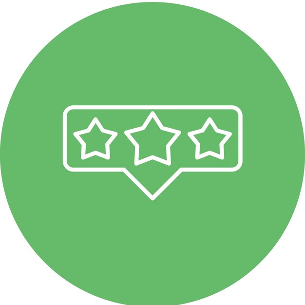 Imagen vectorial del icono de clasificación de estrellas Se puede utilizar para la retroalimentación del cliente