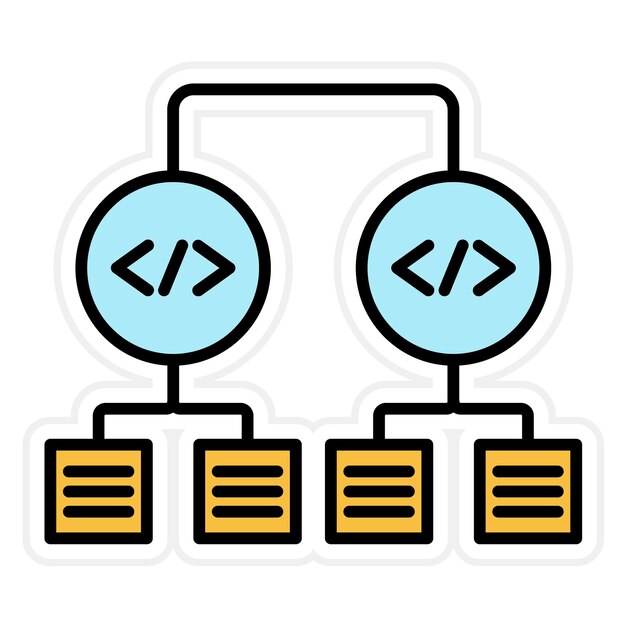 La imagen vectorial del icono de clasificación se puede utilizar para Big Data