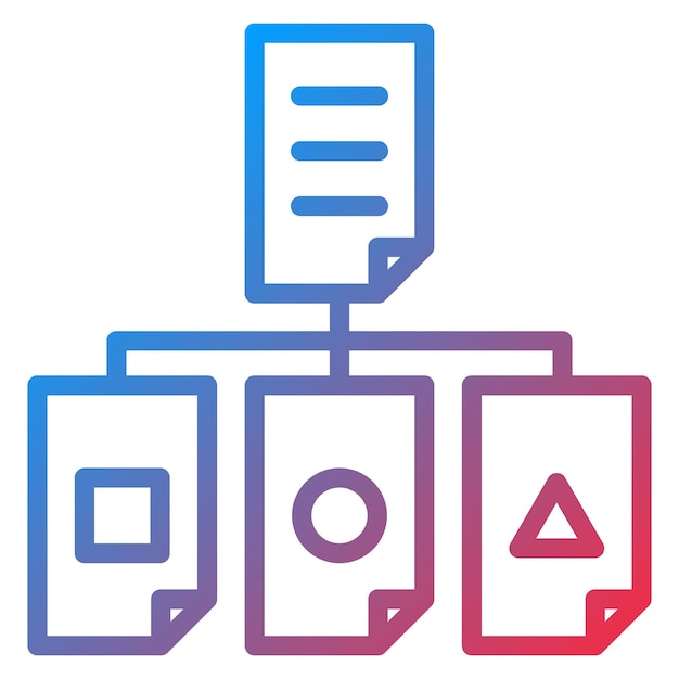 Imagen vectorial de icono de clasificación Se puede utilizar para la ciencia de datos