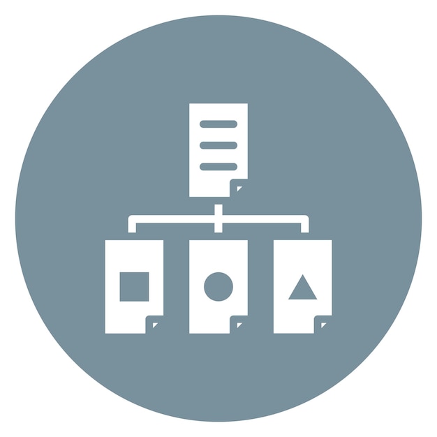 Imagen vectorial de icono de clasificación Se puede utilizar para la ciencia de datos