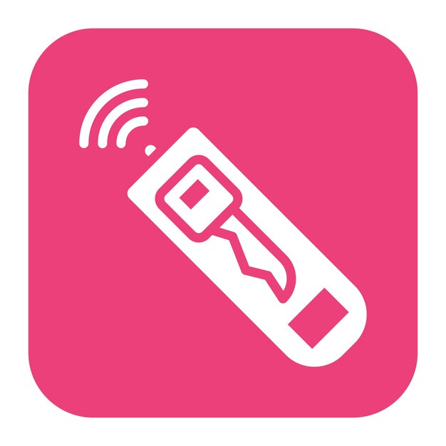Imagen vectorial del icono de la clave de acceso remoto Se puede utilizar para el trabajo remoto