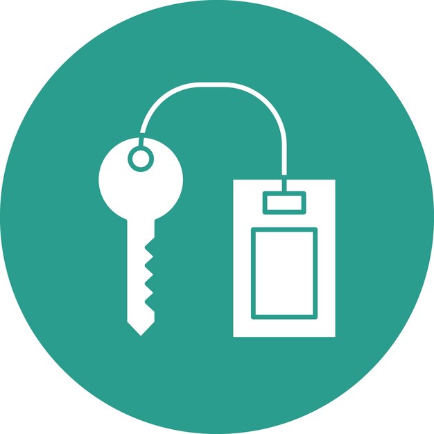 Imagen vectorial del icono clave del hotel Se puede utilizar para los servicios hoteleros