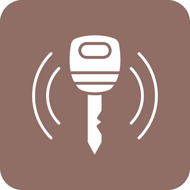 Imagen vectorial de icono de clave inteligente Se puede utilizar para Smart Home