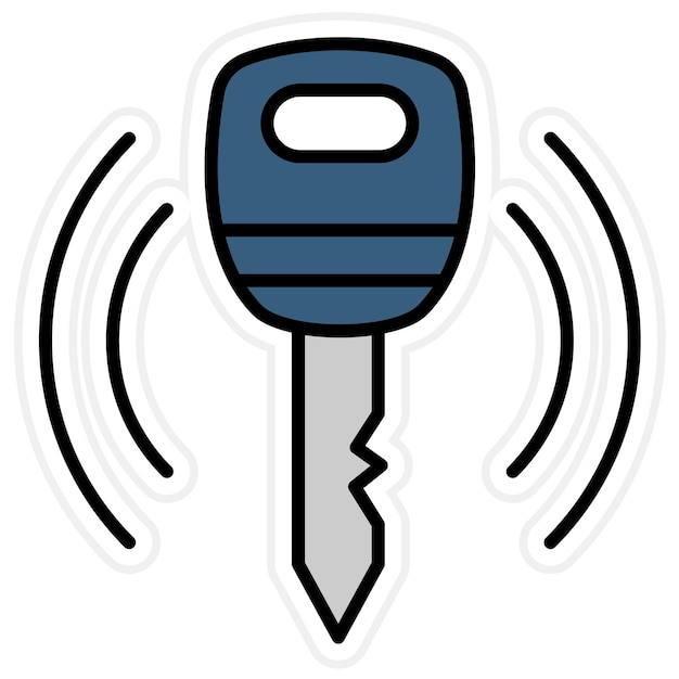 Imagen vectorial de icono de clave inteligente Se puede utilizar para Smart Home