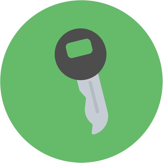 La imagen vectorial del icono clave se puede utilizar para los logros