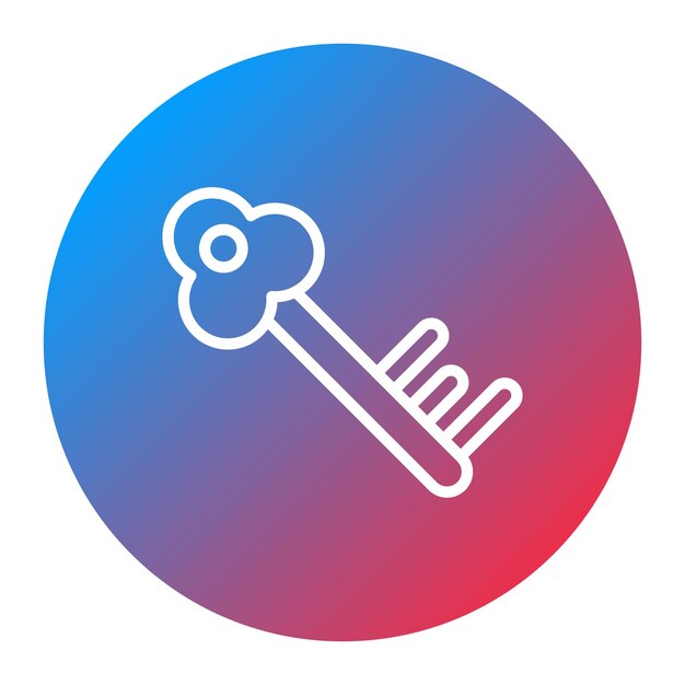 Imagen vectorial del icono clave Puede utilizarse para la seguridad de la información