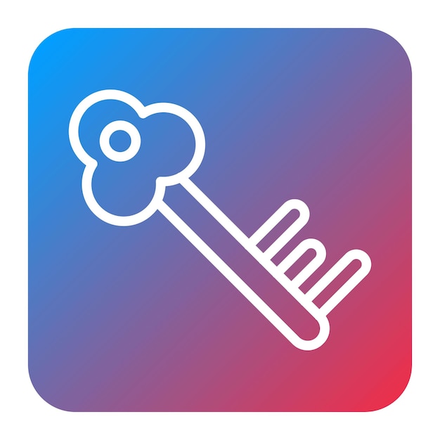 Imagen vectorial del icono clave Puede utilizarse para la seguridad de la información