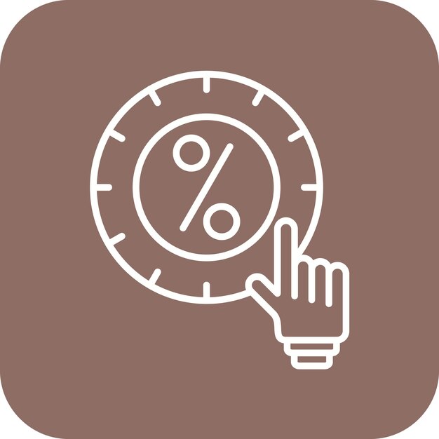 Imagen vectorial del icono de Clic a través de la tasa Se puede utilizar para el marketing de influencers