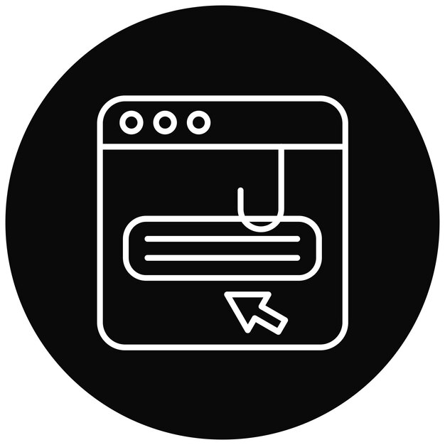 Imagen vectorial del icono de clickbait Se puede usar para noticias y medios
