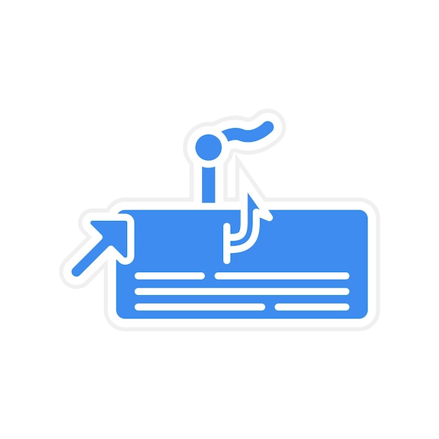 Imagen vectorial del icono de clickbait Se puede utilizar para el marketing digital