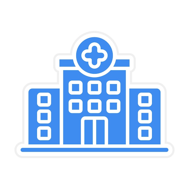 Imagen vectorial del icono de la clínica Se puede usar para donaciones