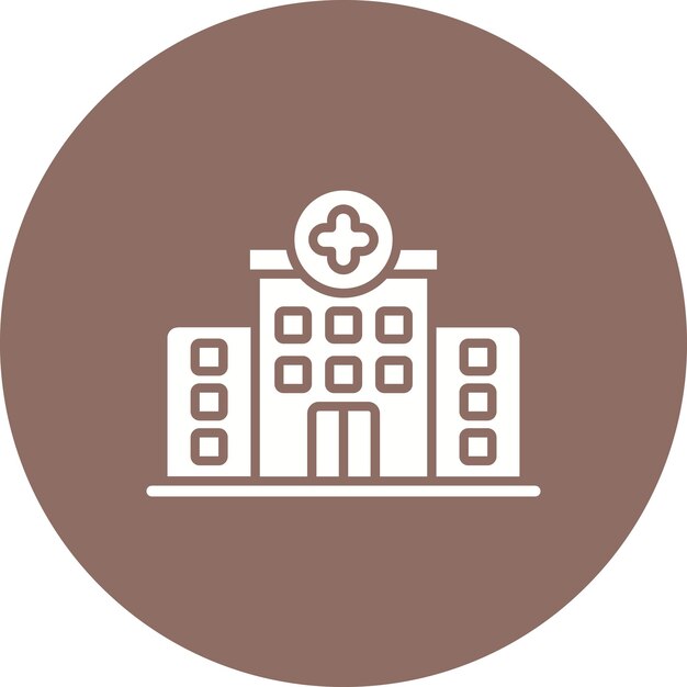 Imagen vectorial del icono de la clínica Se puede usar para donaciones