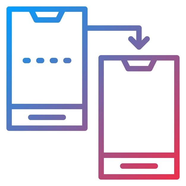 Imagen vectorial de icono de clonación de teléfono Se puede utilizar para la investigación de delitos