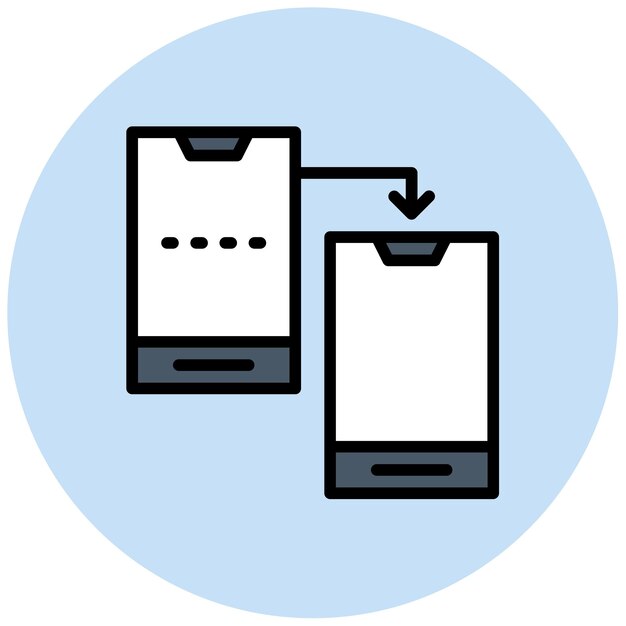Imagen vectorial de icono de clonación de teléfono Se puede utilizar para la investigación de delitos