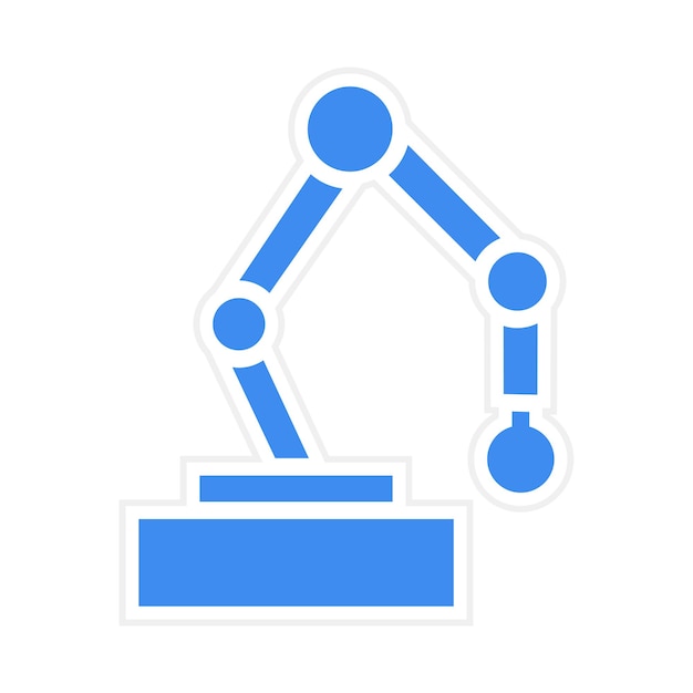 Imagen vectorial de icono de cobot Se puede usar para robótica