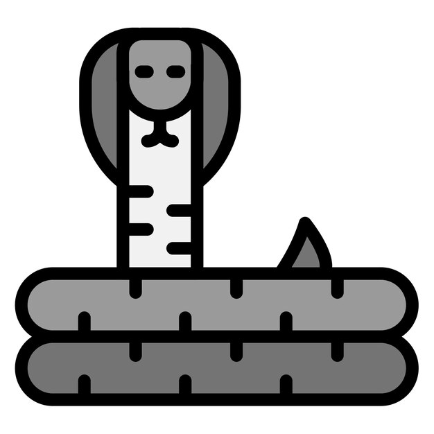 Imagen vectorial del icono de la cobra Se puede usar para Egipto