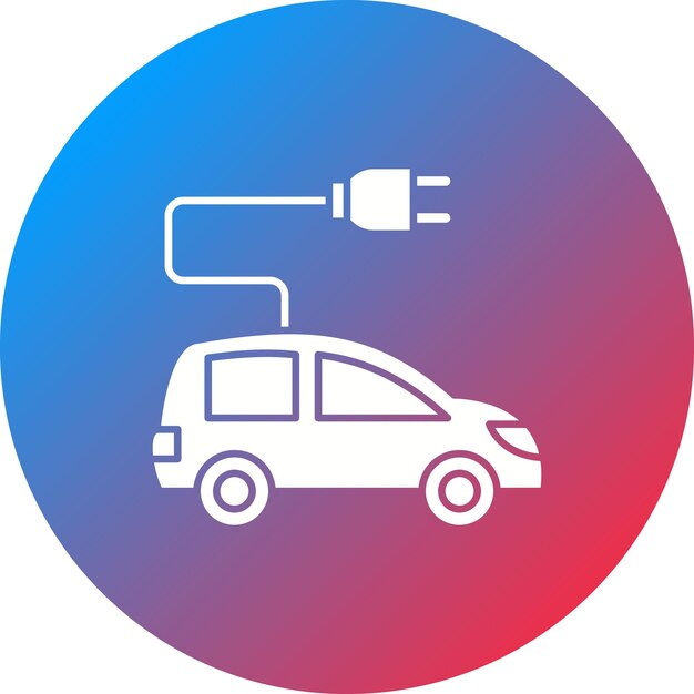 Imagen vectorial del icono del coche ecológico Se puede utilizar para Ecología