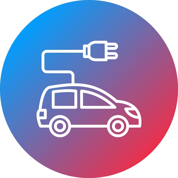 Imagen vectorial del icono del coche ecológico Se puede utilizar para Ecología