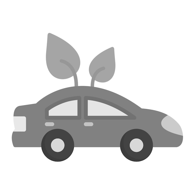 Imagen vectorial del icono del coche ecológico Se puede utilizar para productos ecológicos