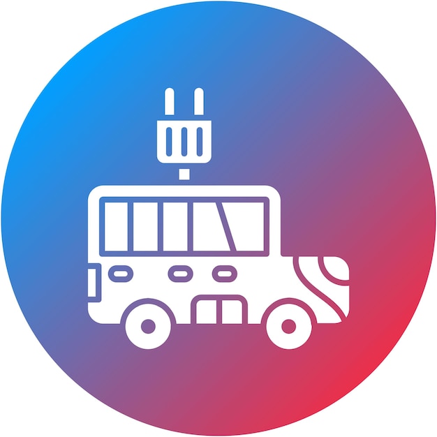 Imagen vectorial de icono de coche eléctrico Se puede utilizar para Economía