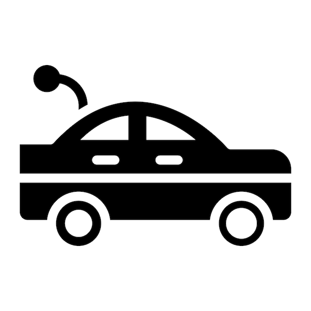 Imagen vectorial de icono de coche de juguete Se puede usar para Baby Shower