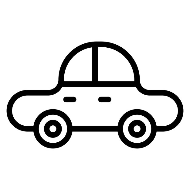 Imagen vectorial del icono del coche Se puede utilizar para Retro