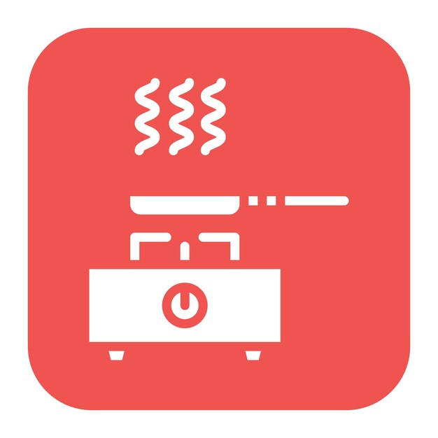 Imagen vectorial del icono de cocina Se puede usar para limpieza y limpieza de polvo