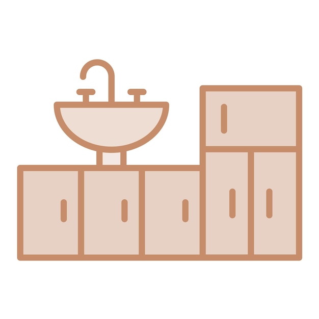 Imagen vectorial del icono de la cocina Se puede utilizar para mejoras en el hogar