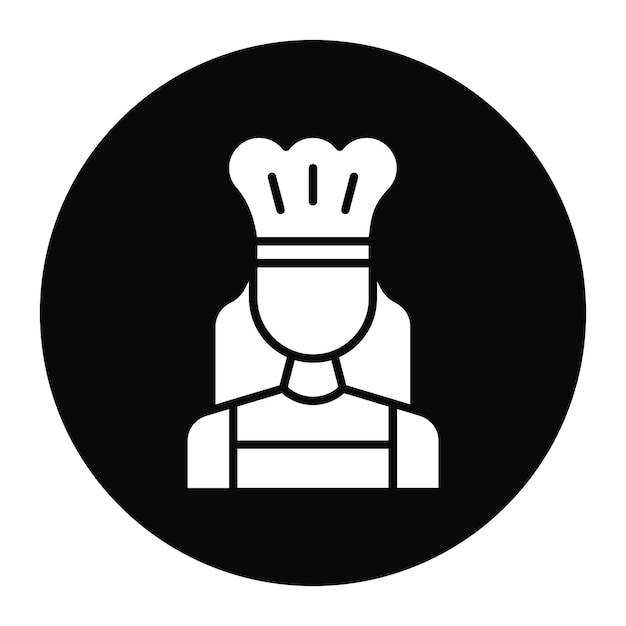 Imagen vectorial del icono de cocina Puede utilizarse para mujeres