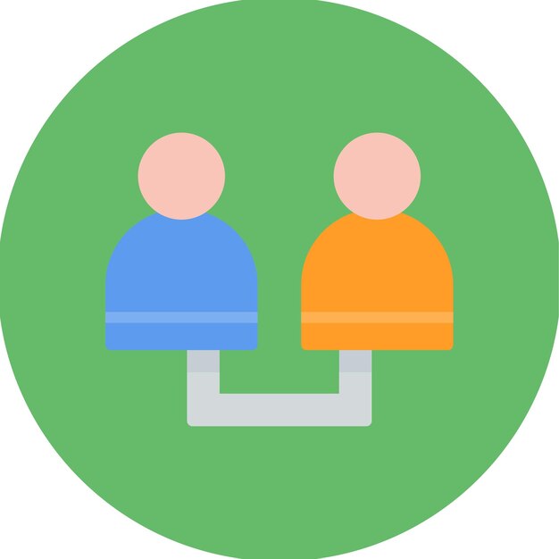 Imagen vectorial del icono de codependencia Se puede usar para la adicción