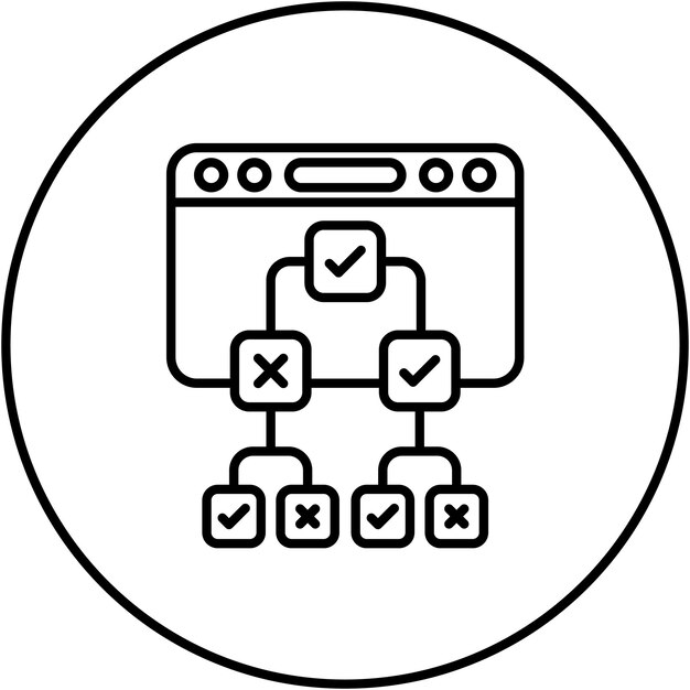 Imagen vectorial de icono de codificación Puede utilizarse para el RGPD
