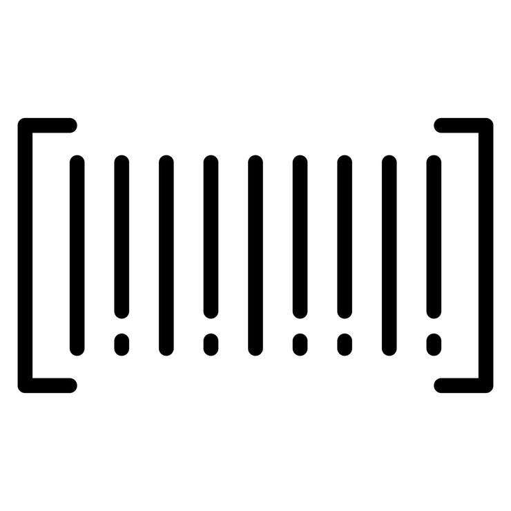 Vector imagen vectorial del icono de código de barras se puede utilizar para el almacén
