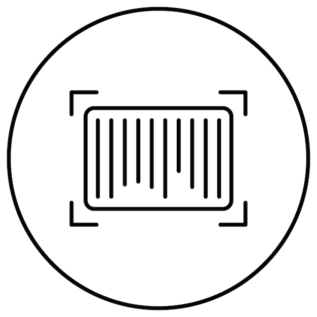 Imagen vectorial de icono de código de barras Puede utilizarse para el comercio electrónico