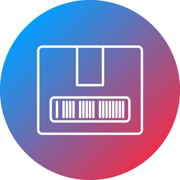 Imagen vectorial del icono de código de barras Puede utilizarse para la logística