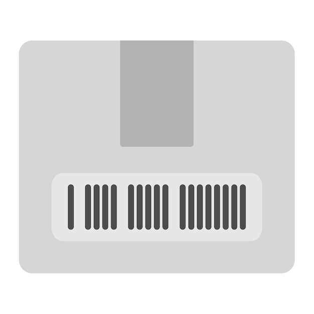 Imagen vectorial del icono de código de barras Puede utilizarse para la logística