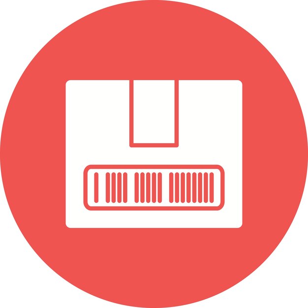 Imagen vectorial del icono de código de barras Puede utilizarse para la logística