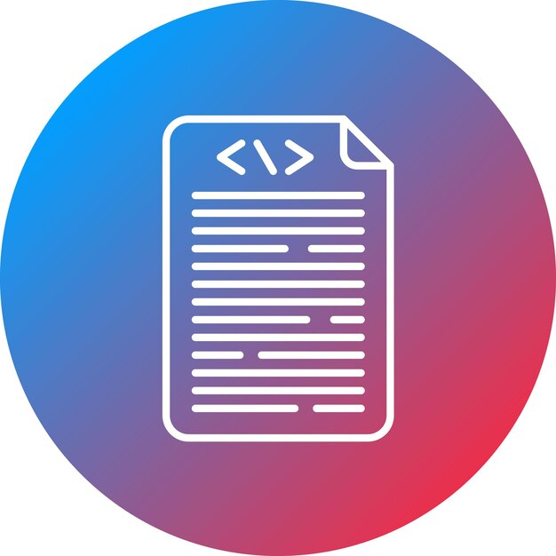 Imagen vectorial del icono del código fuente Puede utilizarse para No Código