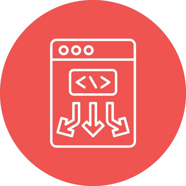 Imagen vectorial de icono de código bajo Se puede usar para No Código