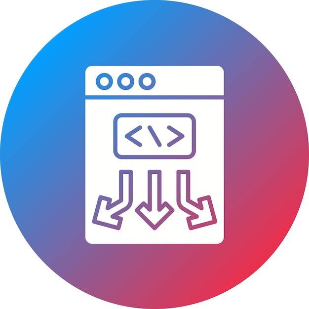 Imagen vectorial de icono de código bajo Se puede usar para No Código